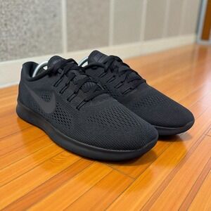 Nike Free RN Triple Black Running  Men's Size 9.5 Athletic Sneaker 831508-002